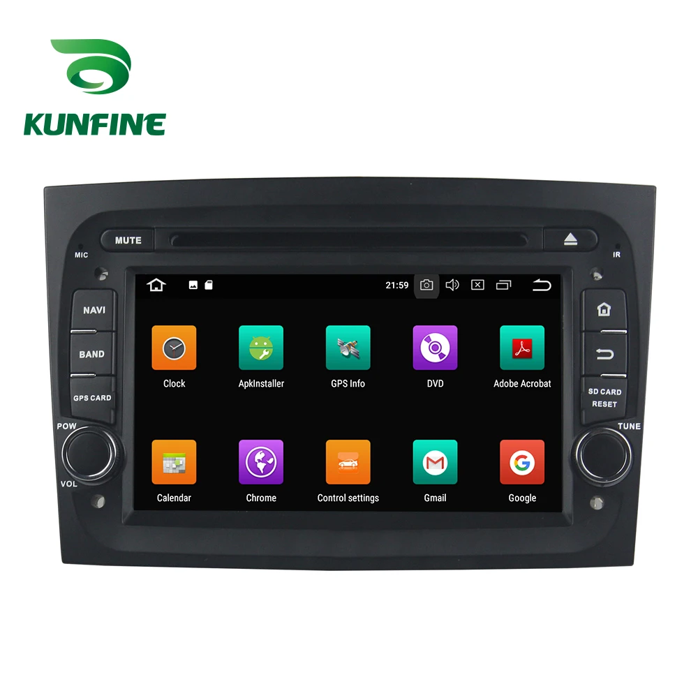 

KUNFINE Quad Core 2GB RAM Android 8.1 Car DVD GPS Navigation Multimedia Player Car Stereo For FIAT DOBLO 2016 Radio headunit