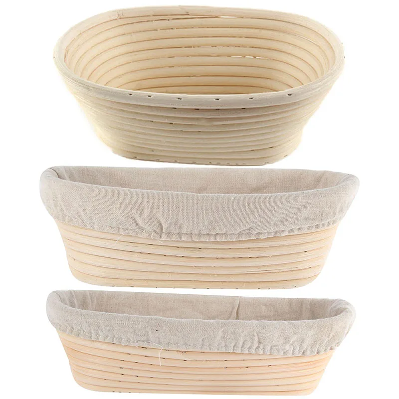 28cm Brotform Rattan Basket Oval Bread Long Dough Proofing