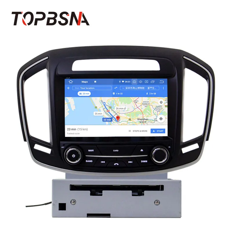 Clearance TOPBSNA Android 9.0 Car DVD Player For Opel Insignia/Vauxhall Holden 2014 GPS Navi USB WIFI RDS Mirror-link Bluetooth 2G+16G AUX 2