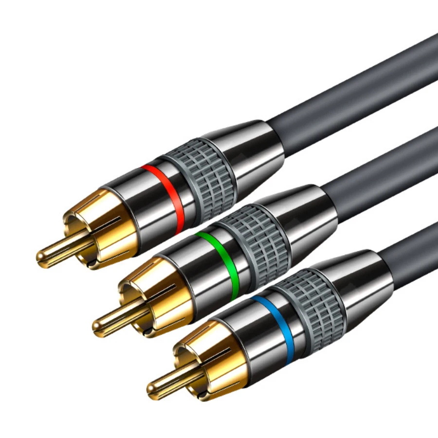 Кабель видео компонентный/AV аудио кабель 3 RCA к стерео композитный av кабель|Кабели