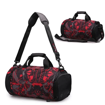 

Roadfisher Casual Waterproof Men Women Travel Barrel Luggage Shoulder Sport Gym Shoulder Shoe Basket Ball Train Bag Carry Case