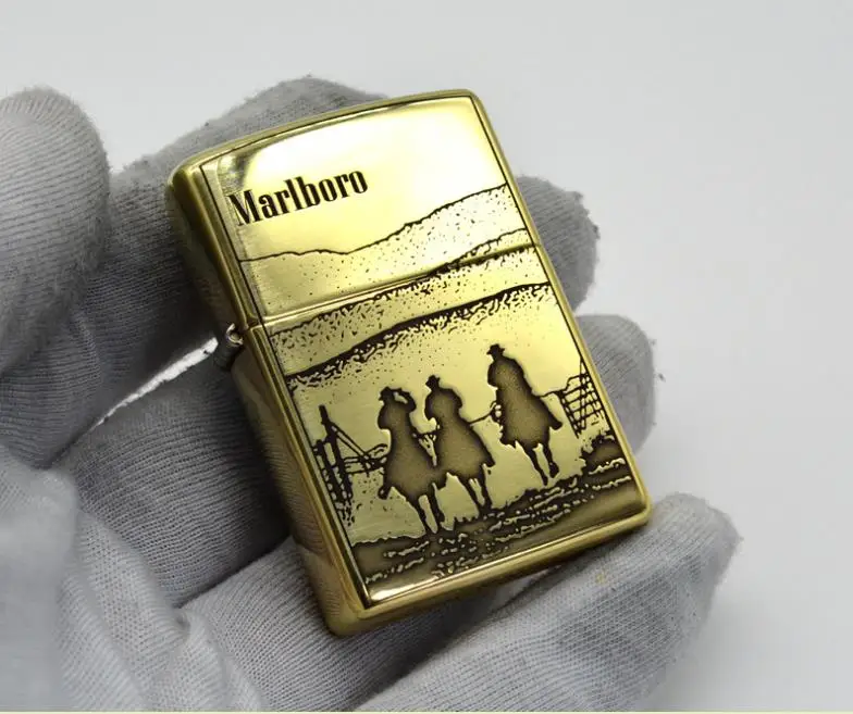 

ZORRO Wind kerosene lighter carved pure copper benma limited Xinji no oily