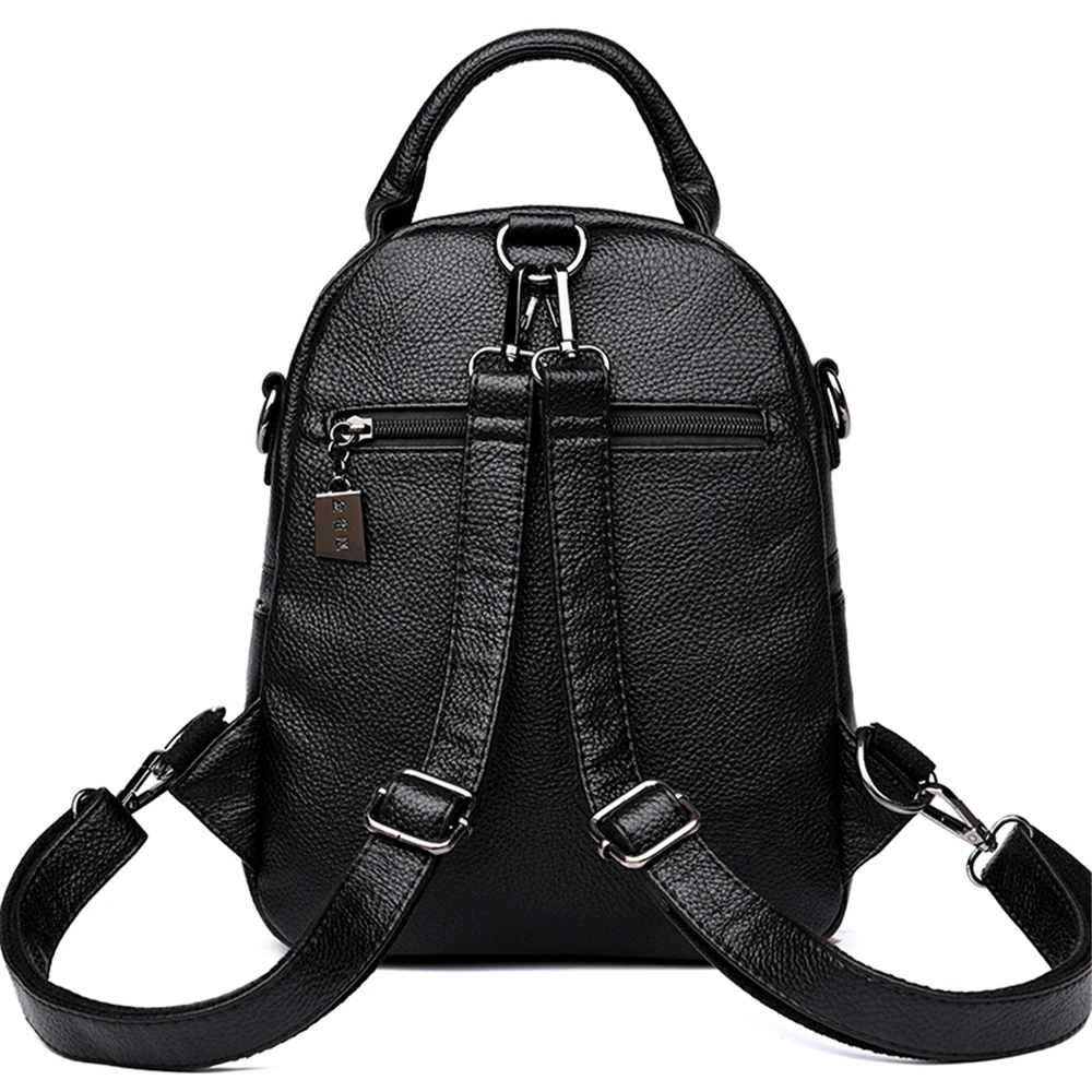 Mochila multifunción informal de cuero de alta calidad para niñas adolescentes mochila escolar mochila Mochila multifunción informal de cuero de alta calidad para niñas adolescentes mochila escolar mochila