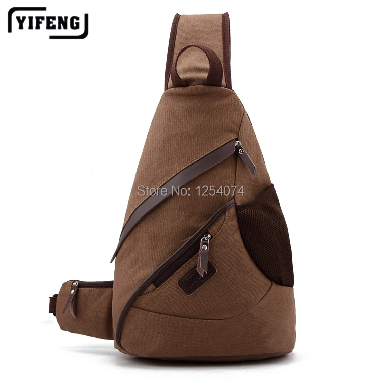 

Free Shipping Popular Canvas Chest Bag Triangle Bag Messenger Bags Multi Purpose School Sports Traveling Gym Cycling Biking Bag