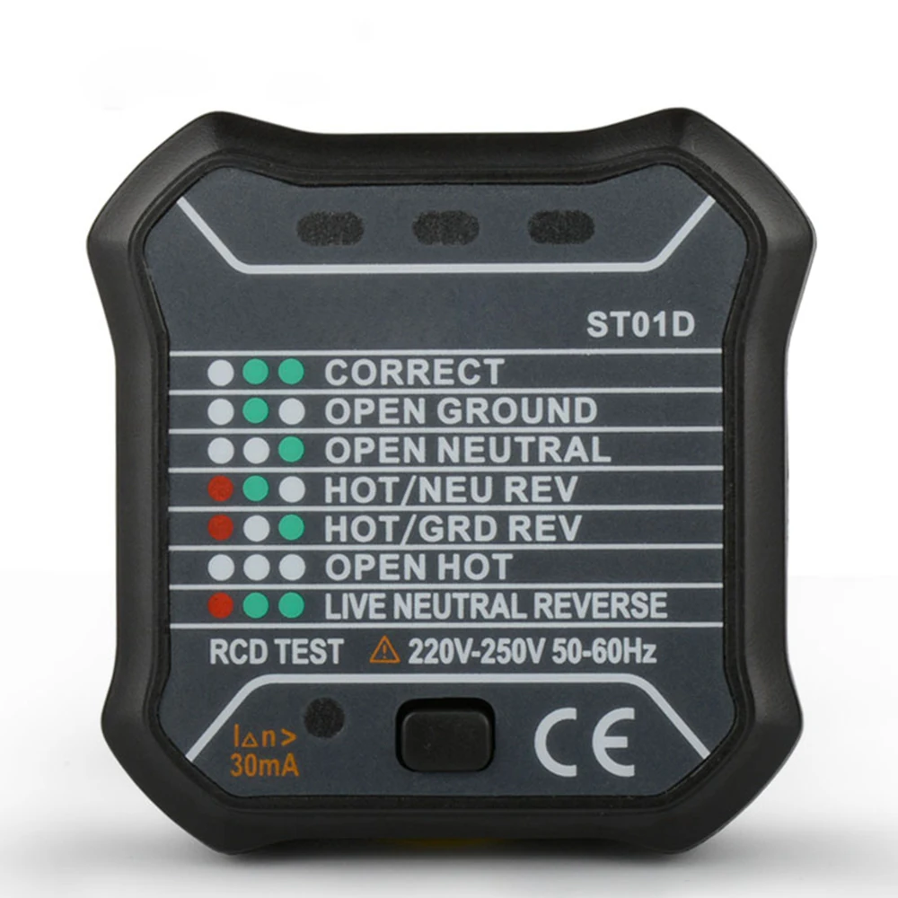 Портативный ЕС США штепсельная розетка тестер цепи полярности детектор напряжения настенный выключатель искатель провода тестер с розеткой