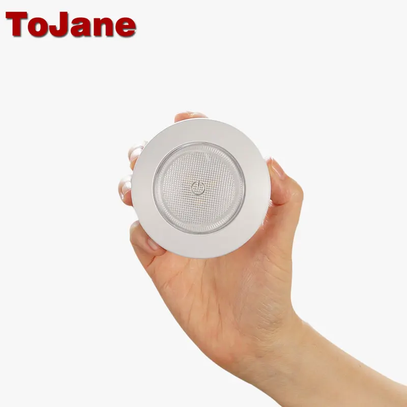 Tojane الصمام ليلة الخفيفة TG205 خزانة معرضا بطارية لاسلكية ليلة مصباح الليل مصباح أدى الجدار مصباح 5 قطعة/الحزمة