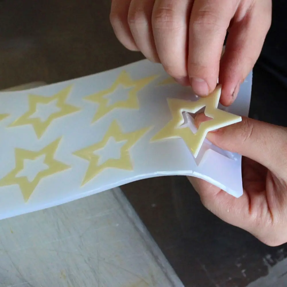 Модные DIY 3D Star Форма силиконовые формы украшения торта инструменты кекс торт Toppers