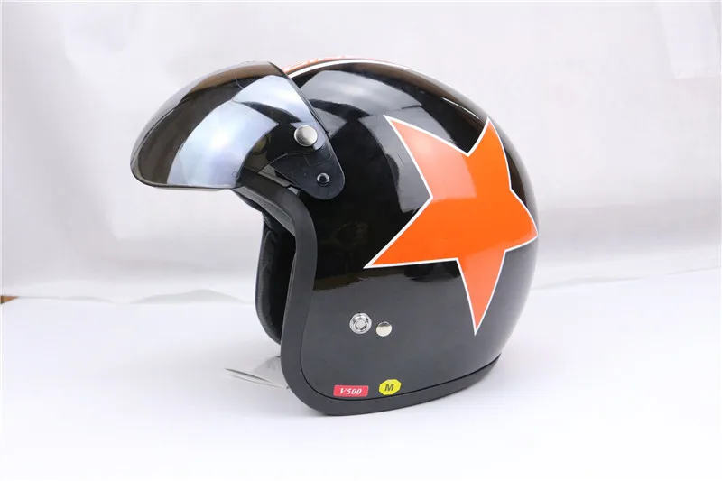 Дополнительные формы W шлем Стекло с открытым лицом шлем лобовое стекло половина шлем козырек 3pin забрало шлема 5 цветов
