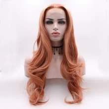 Marquesha длинные волнистые синтетические волосы на кружеве парик бесклеевой фиолетовый высокой температуры термостойкие волокна парики для женщин