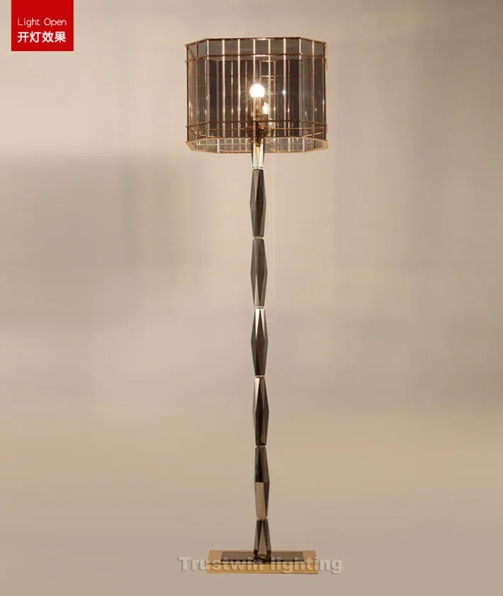 Новое поступление шикарная напольная свет крепление для люстры lamparas k9 Торшер с кристаллами гостиная украшения дома Современные торшер