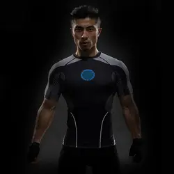 Капитан Америка футболка футболки с 3D-принтом для мужчин Мстители Железный человек Civil War футболка хлопок Мужская одежда для фитнеса Crossfit