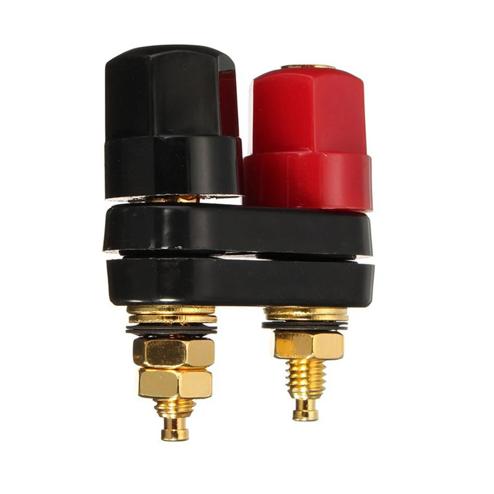 

Red Black Connector Amplifier Terminal Binding Post Banana Speaker Plug Jack High Quality speaker plug Connector