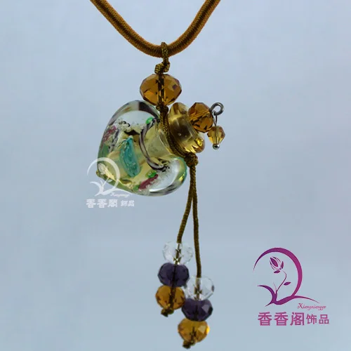 2 шт. стеклянные подвески для духов|perfume necklace|necklace vialperfume pendant |