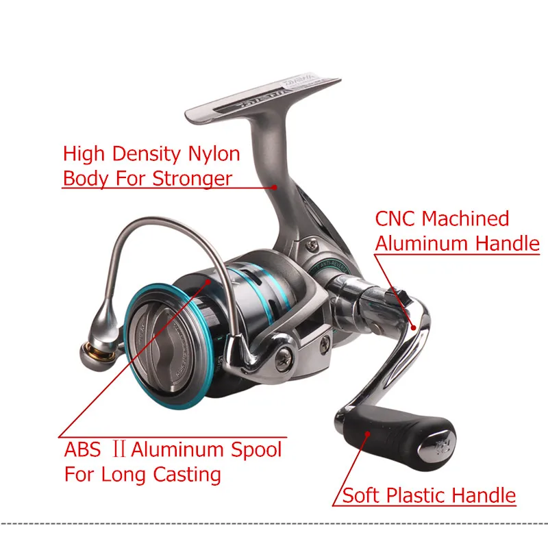 Giro de Pesca Carpa de Água Daiwa Procaster Originais Abs & Metal Reel 2000 4000 Tamanho 7bb Carretilha Moulinet Peche Alimentador Salgada 9 Original daiwa procaster abs & metal molinete