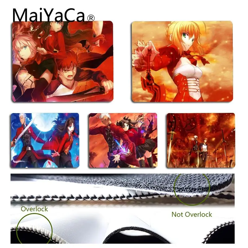 

MaiYaCa Boy Gift Pad Fate Stay Night Professional Mouse Pad Unique Desktop Pad Game Not Lockedge Mousepad