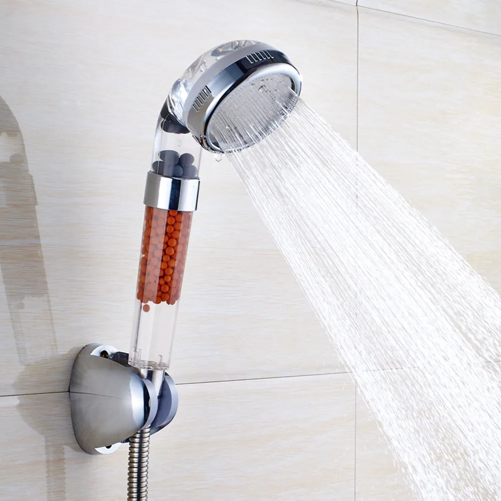 Water saving hand Shower Heads Round Handheld Anion SPA bath shower