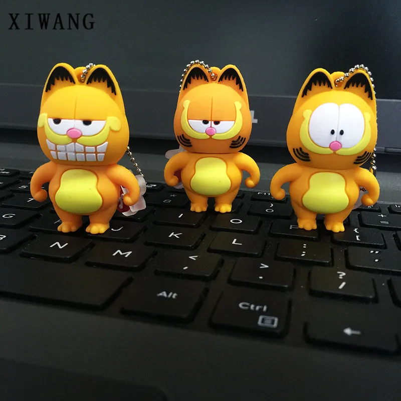 

new usb 3.0 cartoon Garfield USB flash drive 128gb 4GB 8GB pendrive 16GB pen drive 32GB 64GB mini USB memory stick free shipping