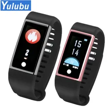 Yulubu M18 смарт-браслет на запястье, Браслет-измеритель пульса крови Давление кислорода Фитнес трекер для Android и IOS