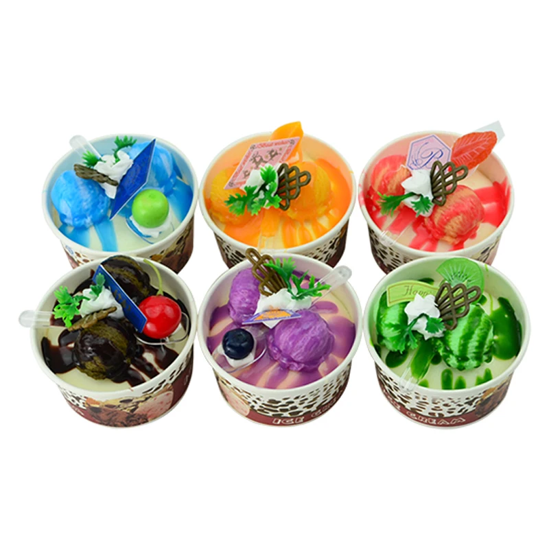 

050 Simulated ice cream imitation paper cup ice cream fake fruit cake model dessert shop decorative photography props