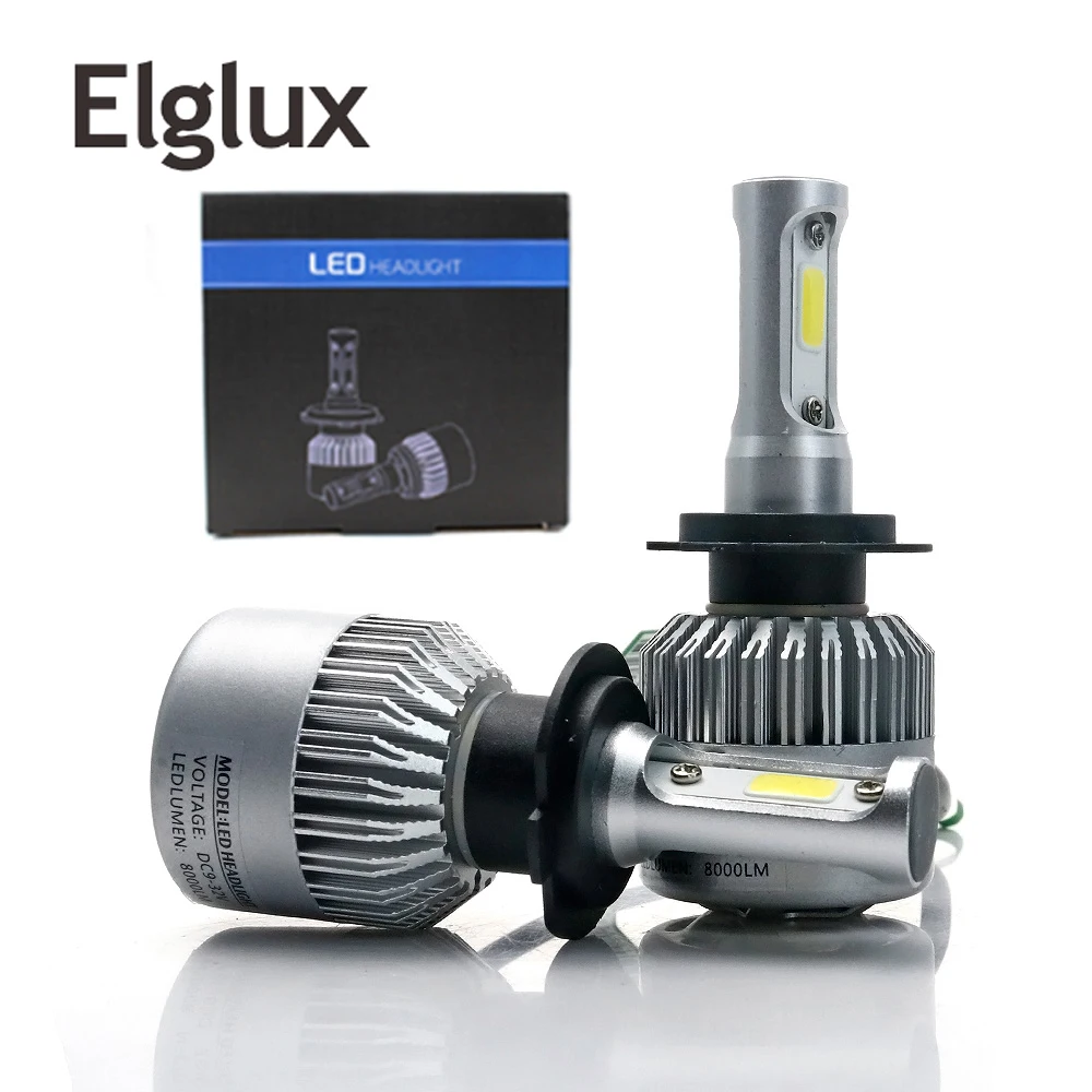 

H7 LED H4 H1 H3 H11 H13 9004 9005 9006 9007 HB4 72W 8000LM 6500K COB LED Car Headlight Front Fog Light Bulb Automobiles Headlamp