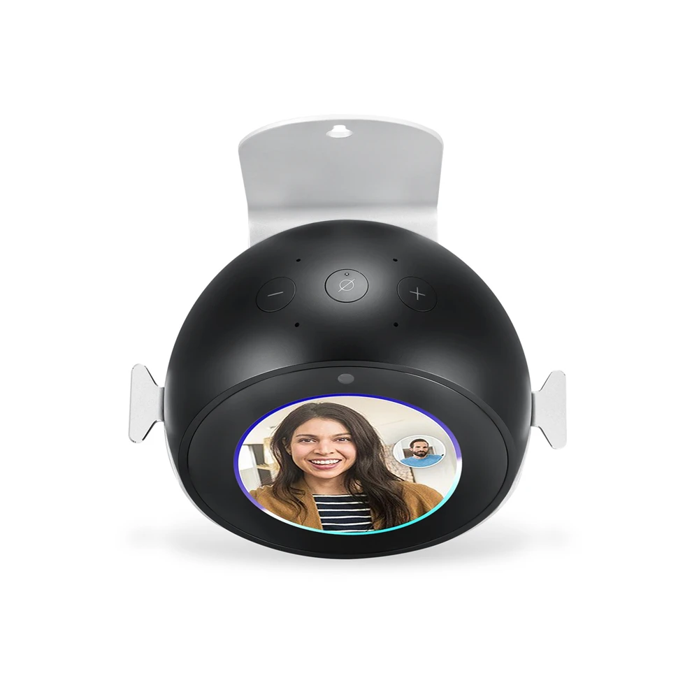 360 градусов вращающийся кронштейн подставка металлическая основа для Amazon Echo Spot колонки Регулируемый алюминиевый сплав глянцевый Держатель подставка