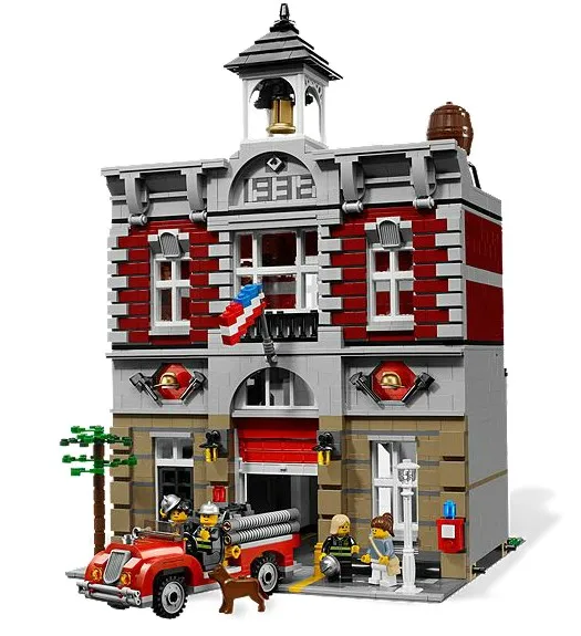 LEPINS 15004 2313Pcs City Street Fire Brigade Model Building Kits Blocks Bricks Compatible 10197 Brick gift | Игрушки и хобби