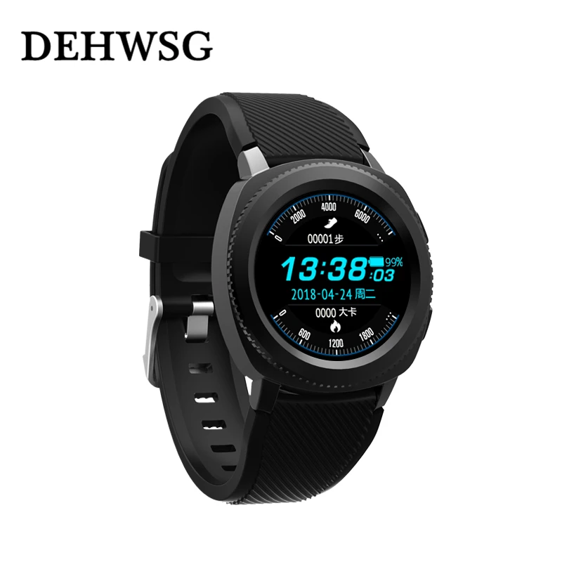 

DEHWSG smart watch men IP68 waterproof swimming fitness tracker heart rate monitor clock remind Calculator connect android IOS