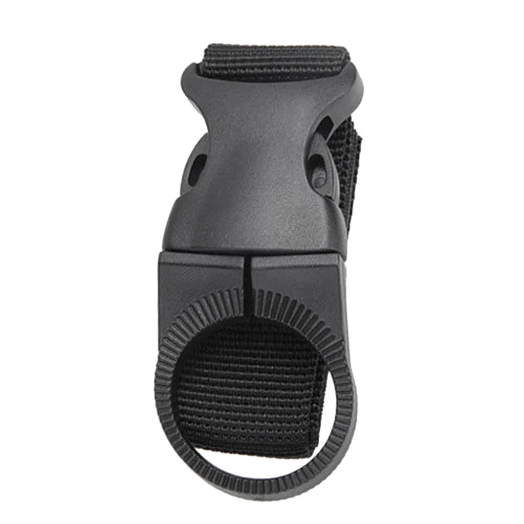 Outdoor Carabiner Nylon Key Hook Molle Webbing Buckle Strap Hanging Belt Buckle Water Bottle Holder 14.5 x 2.5 cm 