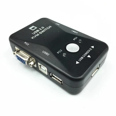 Новейший USB KVM переключатель 2 порта VGA SVGA коробка 0 Мышь Клавиатура 1920*1440