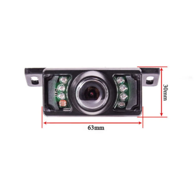 2,4 ГГц беспроводной задний вид автомобиля резервная камера 7 ИК ночного видения парковочный комплект для автомобиля зеркало заднего вида резервный монитор