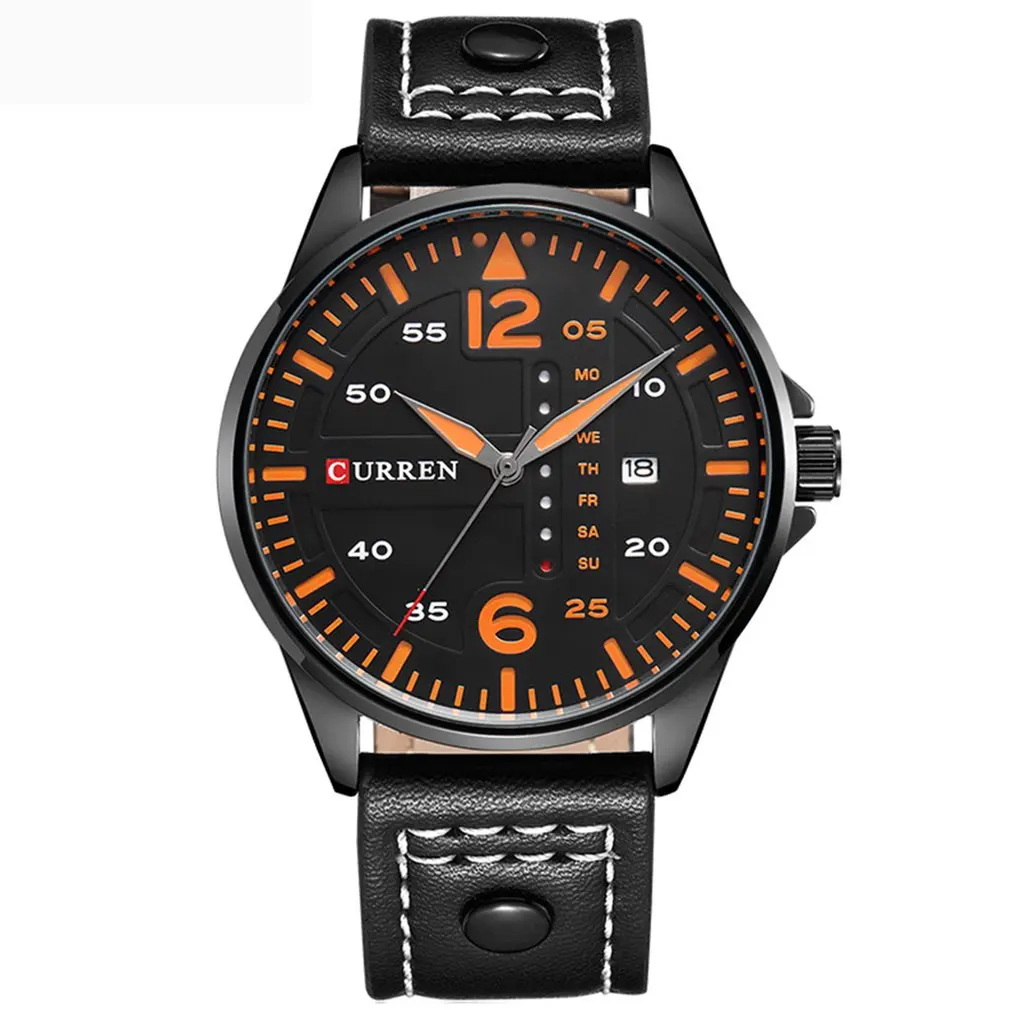 

CURREN 8224 Relogio Masculino Luxury Brand Date Leather Casual Watch Men Sports Watches Military Quartz Wrist Watch Male Clock