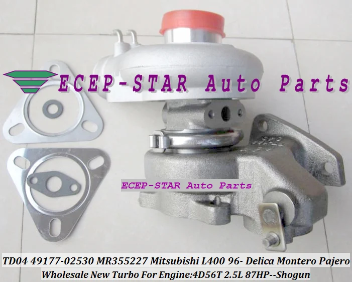 TD04-10T-4 TD04 49177-02530 49177-02531 MD168053 MR355227 Mitsubishi L400 1996- DELICA MONTERO PAJERO SHOGUN 4D56 2.5L 87HP -) (1)