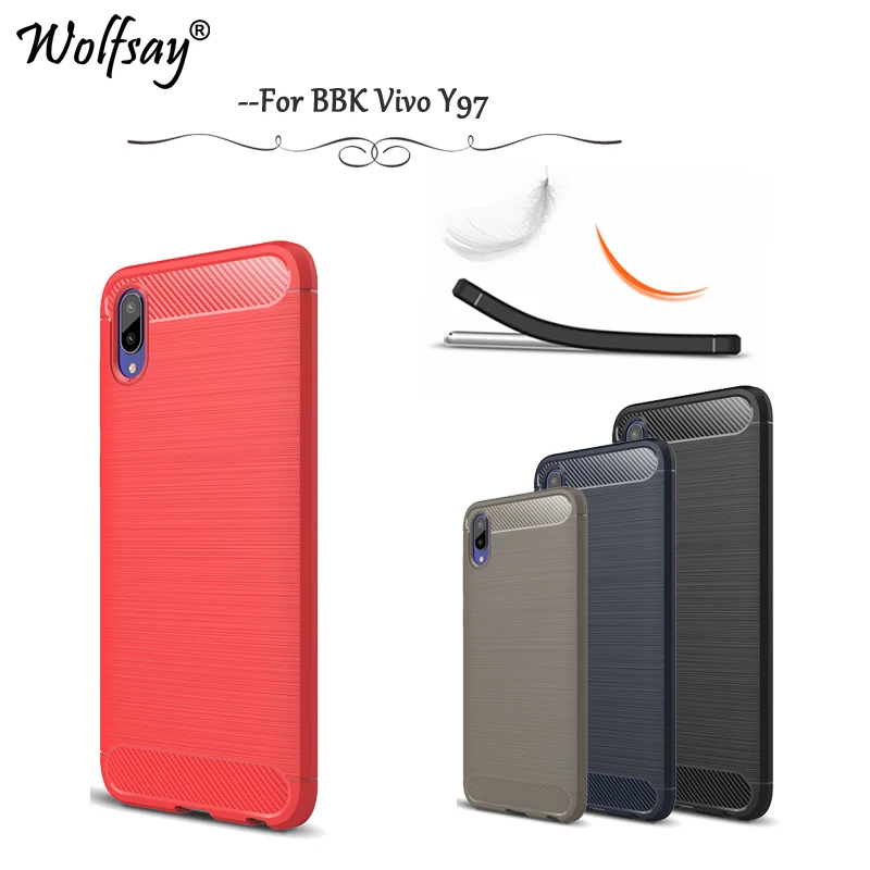 Wolfsay Case Vivo Y97 Cover Cases For Vivo Y97 Fundas Soft TPU Rubber Brush Rubber Phone Case For Vivo Y97 Silicone Cover Shell Wolfsay Case Vivo Y97 Cover Cases For Vivo Y97 Fundas Soft TPU Rubber Brush Rubber Phone Case For Vivo Y97 Silicone Cover Shell