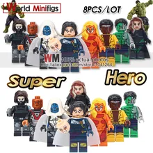 10 много супер героев электрокулер Халк супергигантский изгой Луки клетка строительные блоки игрушки для детей