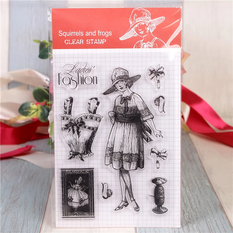 

Rubber Silicone Clear Stamps for Scrapbooking Tampons Transparents Seal Background Stamp Card Making Diy woman Stempel