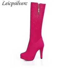 Зимние ботинки; Водонепроницаемая платформа на высоком каблуке; толстая подошва; шлифовальная обувь; замша; Ботинки martin в Корейском стиле с круглым носком