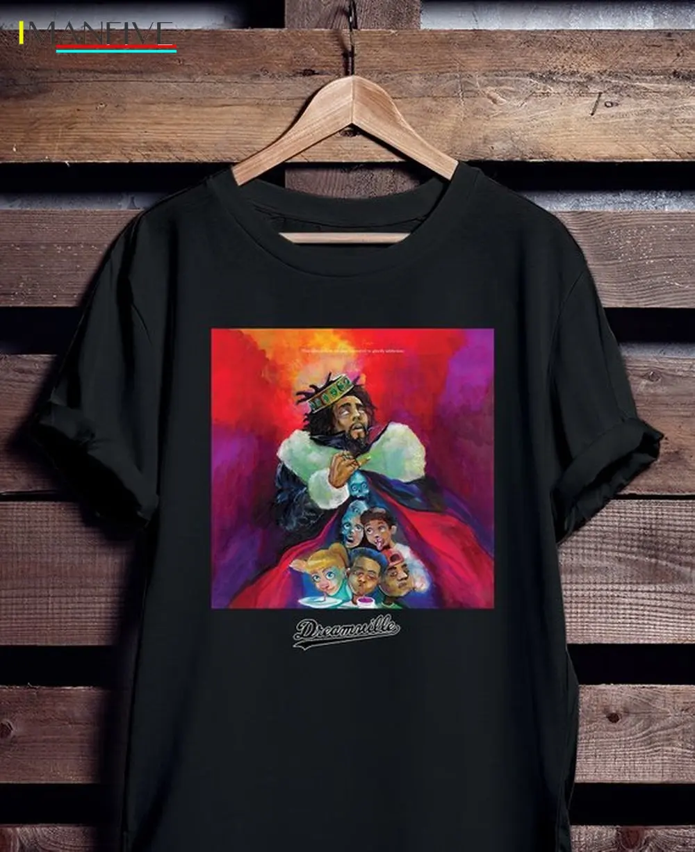 

J Cole Shirt King Cole Dreamville tshirt Men KOD Shirt hip hop Short-Sleeve Unisex T-Shirt Short Casual Cotton