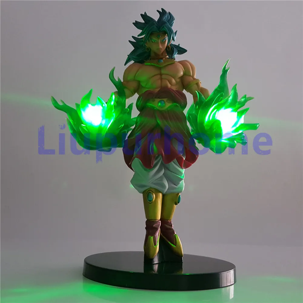 Фигурки игрушки Broly зеленый Мощность Аниме Драконий жемчуг супер светодиодный