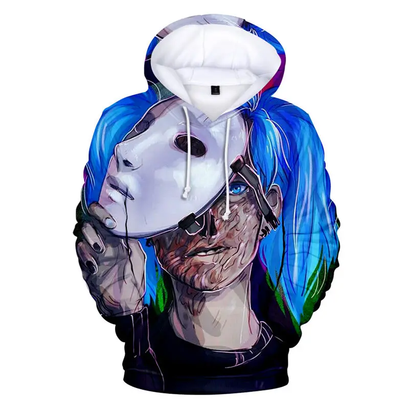 

Sally Face Sweatshirt Hoodies Men And Women Hoody Winter Warm Cotton Hoodie Boy/Girls Cap Polluvers Game Sally Face Eyes