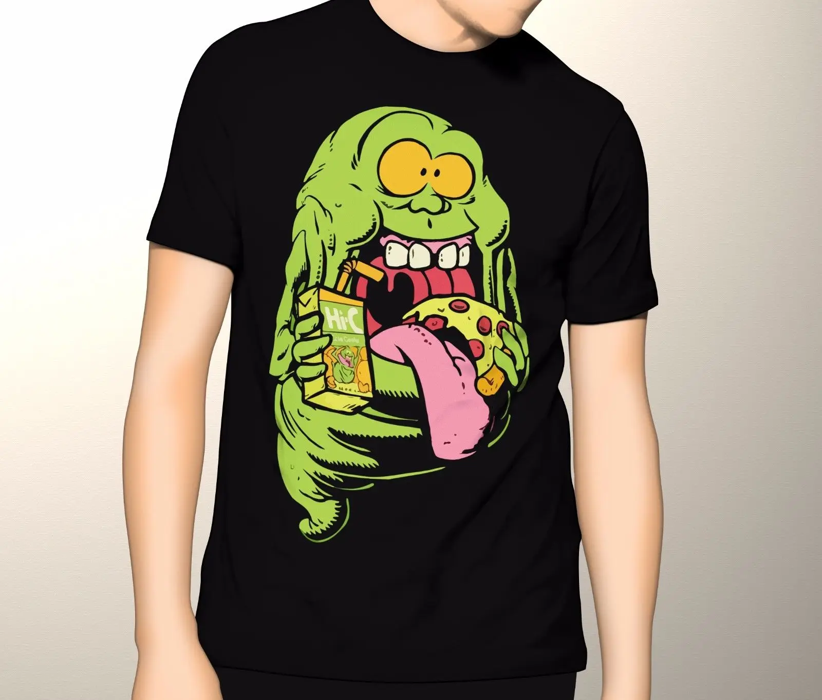 Ghostbusters Shirt, Slimer Premium Graphic T Shirt S 3XL Mens Fashion