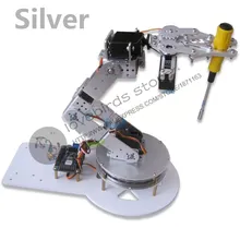 6 DOF алюминиевая Роботизированная рука с поворотным основанием Arduin o экспериментальный обучающий манипулятор рама высокопроизводительный сервопривод TR213 TR205