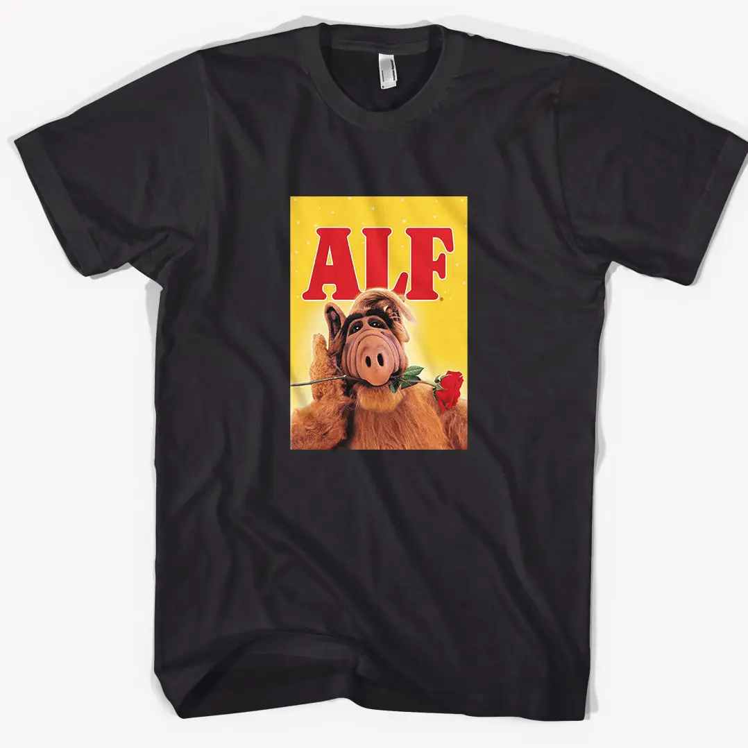 ALF ТВ SHOW футболка Черная хлопковая Футболка Для мужчин Размеры размеры s m l xl 2XL 3XL