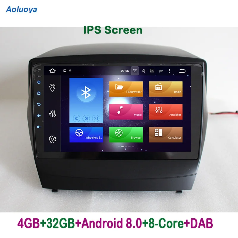 

Aoluoya IPS 4GB RAM 32G ROM Octa Core Android 8.0 CAR DVD Radio GPS Navigation For Hyundai IX35 IX 35 2009-2015 Audio Head Unit
