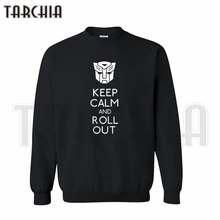 TARCHIA 2019 European Style fashion free shipping men hoodies keep calm and roll out crew neck