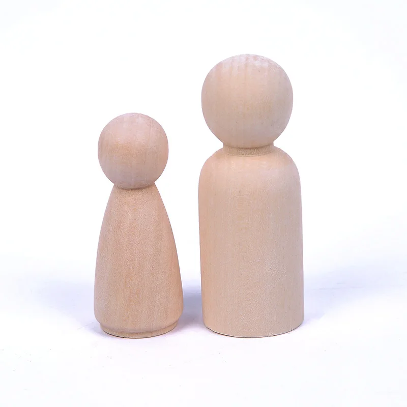 

20pcs Wood Doll Wooden People Shapes For Friends and Kids Home Decoration Accessories Party Game Gifts