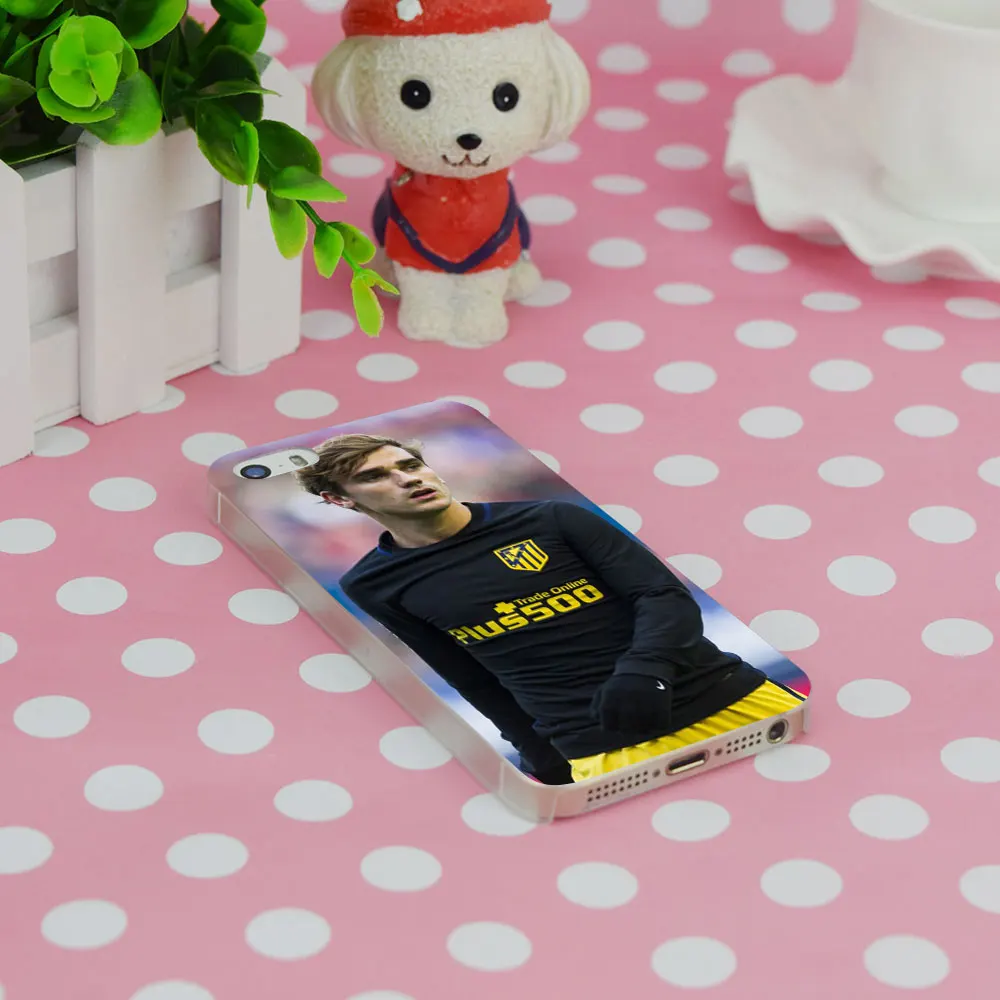 G33 Антуан Griezmann Soccer Star Прозрачный Жесткий Тонкий Case Обложка Для Apple iPhone 4 4S 5 5S SE 5C 6 6s