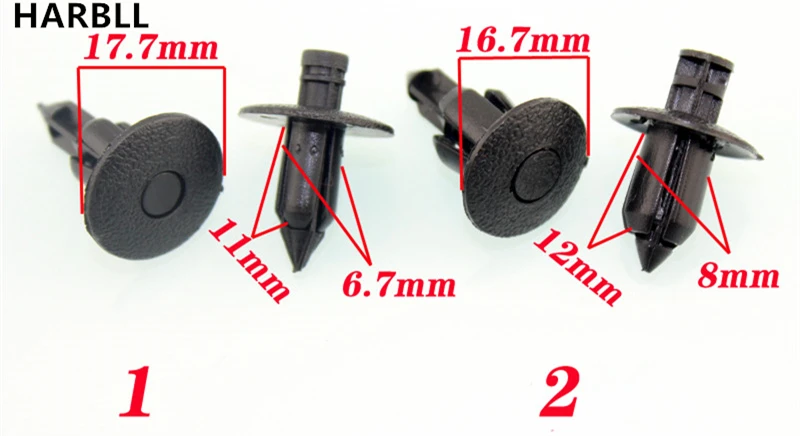 

20PCS For BYD F3 L3 S6 G6 F6 Plastic Fastener for Engine cover hatch Interior trim Rain Shutter Clasp Clamp
