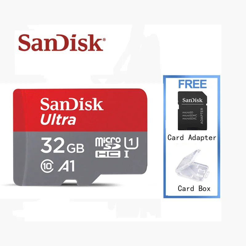 Original Sandisk carte micro sd 32gb 64gb 128gb class 10 TF card 80Mb/s microSDHC/SDXC DJ memory forhuawei honor &amp table PC | Компьютеры