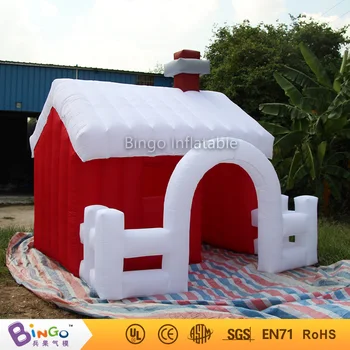 

Bingo 3x3m inflatable christmas house inflatable santa claus cartoon customized for christmas party decoration festival toy