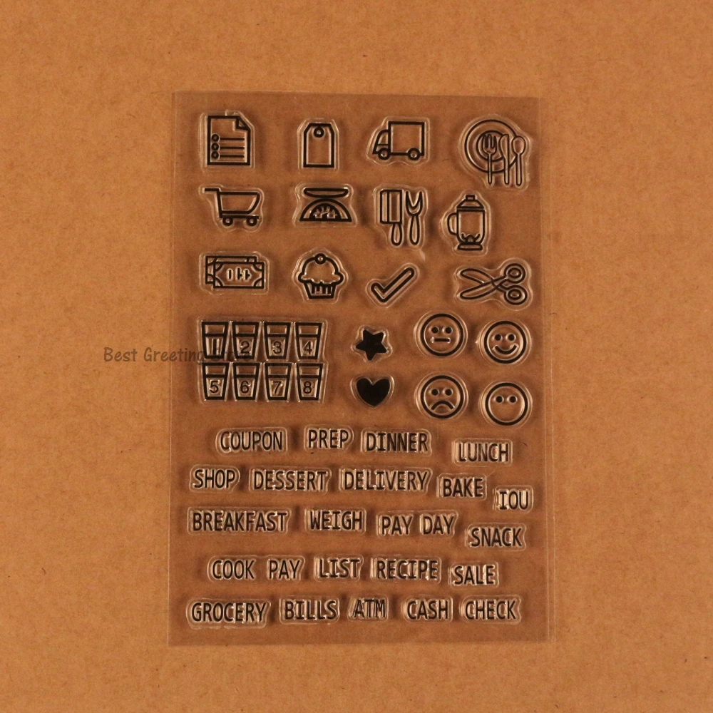 daily planner stamps clear bullet journal stamps plan it stamp set for